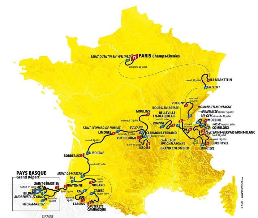 vlakke etappes tour 2023